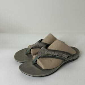 Merrell Siren 2 Womens 10 Taupe Suede Nylon Flip Flops Thong Sandals